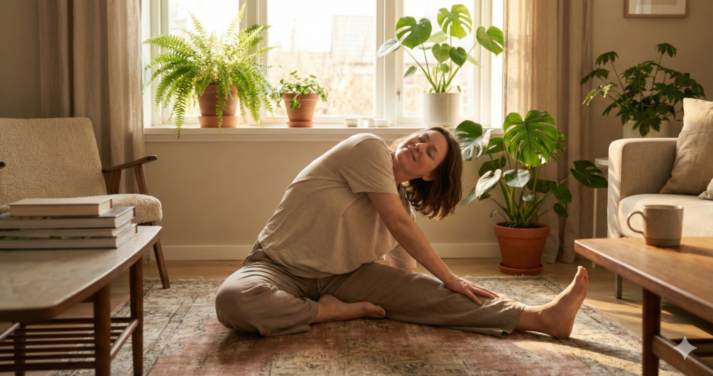 Gentle fitness routine for busy adults